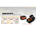 thumbnail image 5 of 2 Pack 20V Max 6.5Ah High Capacity Battery DCB205-2 for DEWALT 20V Max XR Battery 6.0Ah DCB206-2 5.0Ah DCB205-2 4.0Ah DCB204-2 DCB200-2 20V Max XR Lithium Battery, 5 of 8