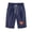 Dark Blue, variant on Guluxicc Cotton Linen Shorts for Women Casual Elastic Waist Drawstring Graphic Print Shorts with Pockets, XL