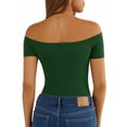 thumbnail image 3 of MOYIKO Off The Shoulder Tops for Women Short Sleeve Slim Fit Shirts Basic Clothes 2026 Fashion, 3 of 7