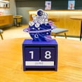thumbnail image 6 of Tuphregyow 2023 2024 Desk Calendar Wooden Block Perpetual Calendar with Month and Date Display Classroom and Office Decor for Men and Women Purple, 6 of 7