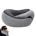 thumbnail image 5 of Almohada de viaje, almohada para el cuello con abrazos de mosca, almohada para el cuello de viaje, almohada para el cuello de viaje con espuma viscoelástica, almohada para el cuello de viaje, 5 of 5
