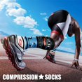 thumbnail image 3 of 3 Pairs Copper Compression Socks for Women & Men Circulation 15-20 mmhg - Better Blood Flow, Swelling, Best Support for Medical, Running, Nursing, 3 of 7