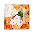thumbnail image 1 of Jabón de baño de flores romántico, perfumado floral, jabón de flores, para el día de San Valentín, aniversario, boda de Acción de Gracias , Naranja, 1 of 8
