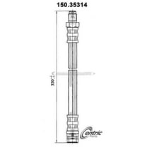 Centric Parts Brake Hydraulic Hose P/N:150.35314 Fits select: 1998-2005 MERCEDES-BENZ ML