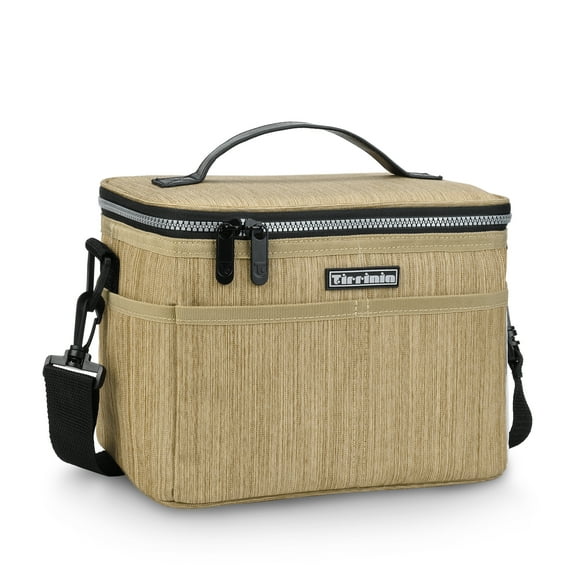 Tirrinia Insulated Lunch Bag Women/Men - 7.8L/ 15 Can capacity,Oxford Reusable Box for Office Work School Beach -Cooler Lunch Bag Container Picnic Tote with Shoulder Strap