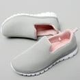 thumbnail image 4 of Women's Slip on Casual Sneakers Comfortable Tennis Shoes Work Nurse Flat Shoes, 4 of 5