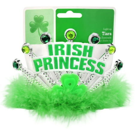 St Patrick's Day Light Up Tiara