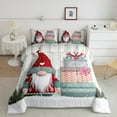 thumbnail image 2 of jejeloiu Cartoon Gnome Queen Comforter Set,Old Barn Door Bedding Sets,Merry Christmas Bedding Comforter Set,Luxury Bedroom Decor Reversible,3-Piece, 2 of 8