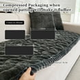 thumbnail image 5 of Eurhowing Thick Velvet Sofa Cover for Dogs and Cats, Fuzzy Fleece Non-Slip Couch Slipcover Pad, Washable Furniture Protector Mat, 28"×59", Dark Gray, 5 of 8