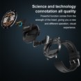 thumbnail image 4 of Injueey Reloj inteligente de carga inalámbrica con auriculares, relojes inteligentes de larga duración con batería táctil redonda completa Relojes inteligentes plata, 4 of 6