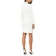 thumbnail image 3 of Conjunto de traje de negocios de 2 piezas para mujer, blazer con cuello y botones, falda lápiz, conjunto de falda de trabajo XS blanco, 3 of 6
