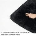thumbnail image 2 of Exclusivo Mezcla Soft Plush Dog Bed Crate Mat for Medium Dogs (32*22*4 in), Faux Fur Fluffy Dog Pet Cat Kennel Pad with Anti-Slip Bottom, Machine Washable, Black, 2 of 6