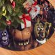 thumbnail image 2 of Falda para árbol de Navidad de cinco noches en casa de Fr-Eddy, suave y divertida, decoración navideña navideña de granja de 48", 2 of 4