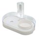 thumbnail image 3 of Cuenco de agua para gatos, botella de agua automática elevada, juego de cuencos de cerámica para mascotas para perros pequeños, color blanco, 3 of 8