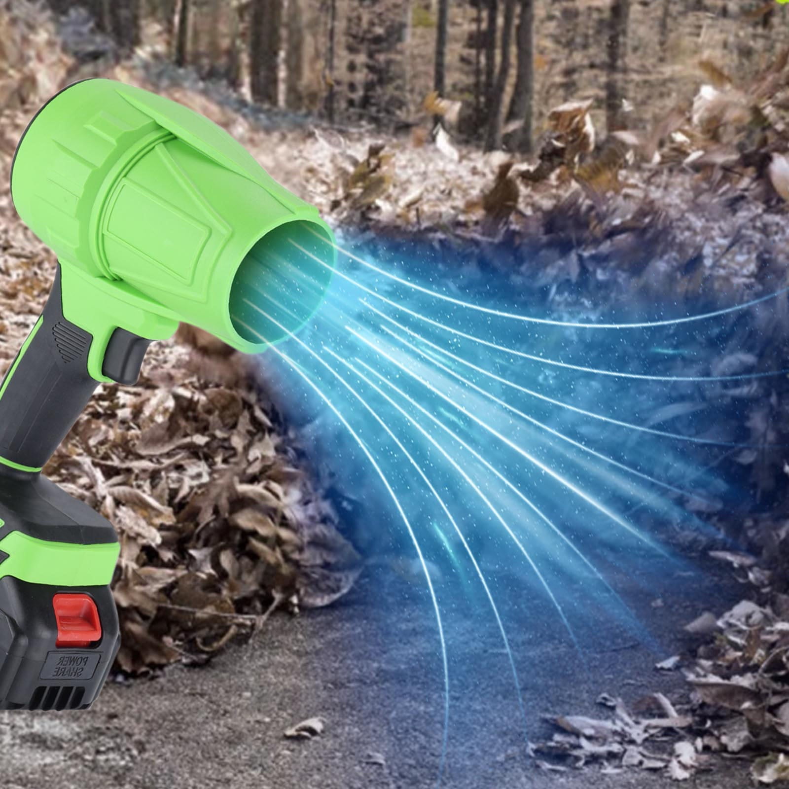 Electric Cordless Leaf Blower Handheld Leaf Blower, Batteries and Charger Included, Lightweight Leaf Blowers for Patio Cleaning, Lawn Care, Blowing Leaves and Dust