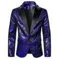 thumbnail image 2 of Jackets for Men Plus Size Blazer Formal Wedding Dressing Suits Casual Suit Dress Suit Jacket,Coats for Men Blue, 2 of 5