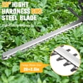 thumbnail image 3 of Hedge Trimmer Cordless, UNTIMATY 21V Electric Hedge Trimmer with 3.0Ah Battery and Charger for Bush Shrub Cutting, Trimming, Yellow, 3 of 9