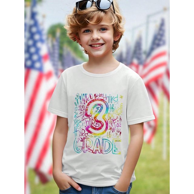 THiRD Grade Kids T Shirt Fun Third Grade Gift Cotton Tees For Children Comfortable Back To School Third GRaDe outfit Boys Girls Clothing