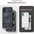 thumbnail image 2 of TUDIA for Nothing 2, [SKN] Semi-Transparent TPU Bumper Case Cover (Frosted Red), 2 of 8