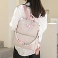 thumbnail image 4 of Stylago Women's Fashion Backpack with Embroidery Flower Students Schoolbag Zipper Daypack Detachable Strap Crossbody Bags White, 4 of 6