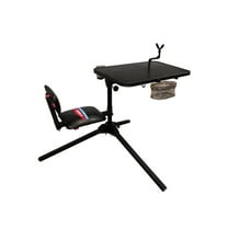 Birchwood Casey Xtreme Adjustable Shooting Bench with Thick Padded Back Rest, Seat, Cup Holder, Ez Access Gear Basket & Gear Hook