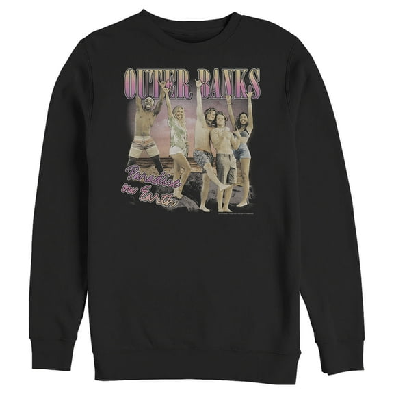 Men's Outer Banks Retro Squad Sweatshirt Black Large