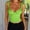 Green, variant on SNKSDGM Female Women's Tank Tops Plus Size Cotton White Tank Top Woman Dressy Lace Women Contrast Lace Trim Crop Tank Top Sexy Vintage Spaghetti Strap Camisole Summer Streetwear Xl