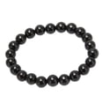 thumbnail image 3 of Pulsera de Ágata negra Bling Bling estirable unisex, 3 of 14