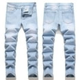 thumbnail image 3 of RUTAYY Children Boys Distressed Jeans High Street Long Denim Pants with Pocket Comfortable Stretch Holiday Chic Trousers, 3 of 8