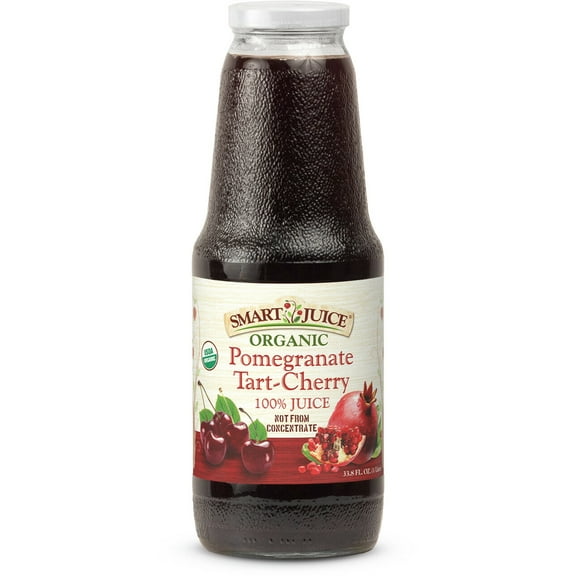 Smart Juice Organic Pomegranate Tart Cherry Juice - 33.8 fl oz (1L) - (Pack of 6)