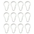 thumbnail image 3 of Mainstays Shower Curtain Rollerball Hooks, Easy Gliding, Clear, Set of 12, 3 of 9