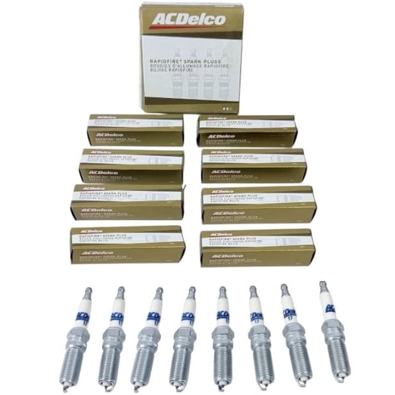 Pack of 8 ACDelco RapidFire Platinum Spark Plug OEM Replacement For Chevy Chevrolet GMC Cadillac Pontiac Buick Hummer Express Silverado Savana Escalade Suburban 4.8 5.3 5.7 6.0 6.2 7.0 V8 1996-2017