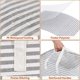 thumbnail image 4 of Xiao Hua Cesto de ropa sucia plegable grande, cesta de almacenamiento impermeable independiente con asas extensibles fáciles de transportar, gris, 75 l, 4 of 5
