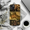 thumbnail image 6 of Vintage Stained Glass Mosaic Phone Case, Elegant Floral and Abstract Art Design, Durable Hard Cover for iPhone 16 15 14 13 12 11 Pro Max Mini, 6 of 6