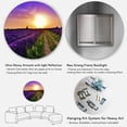 thumbnail image 5 of Designart 'Lavender Field At Sunrise II' Farmhouse Circle Metal Wall Art 29x29 - Disc of 29, 5 of 5