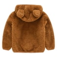 thumbnail image 7 of Godderr Newborn Baby Solid Color Fleece Jacket 9M-5Y Ears Hooded Coat Todder Boys Girls Casual Warm Outerwear Tops Winter Coats, 7 of 7