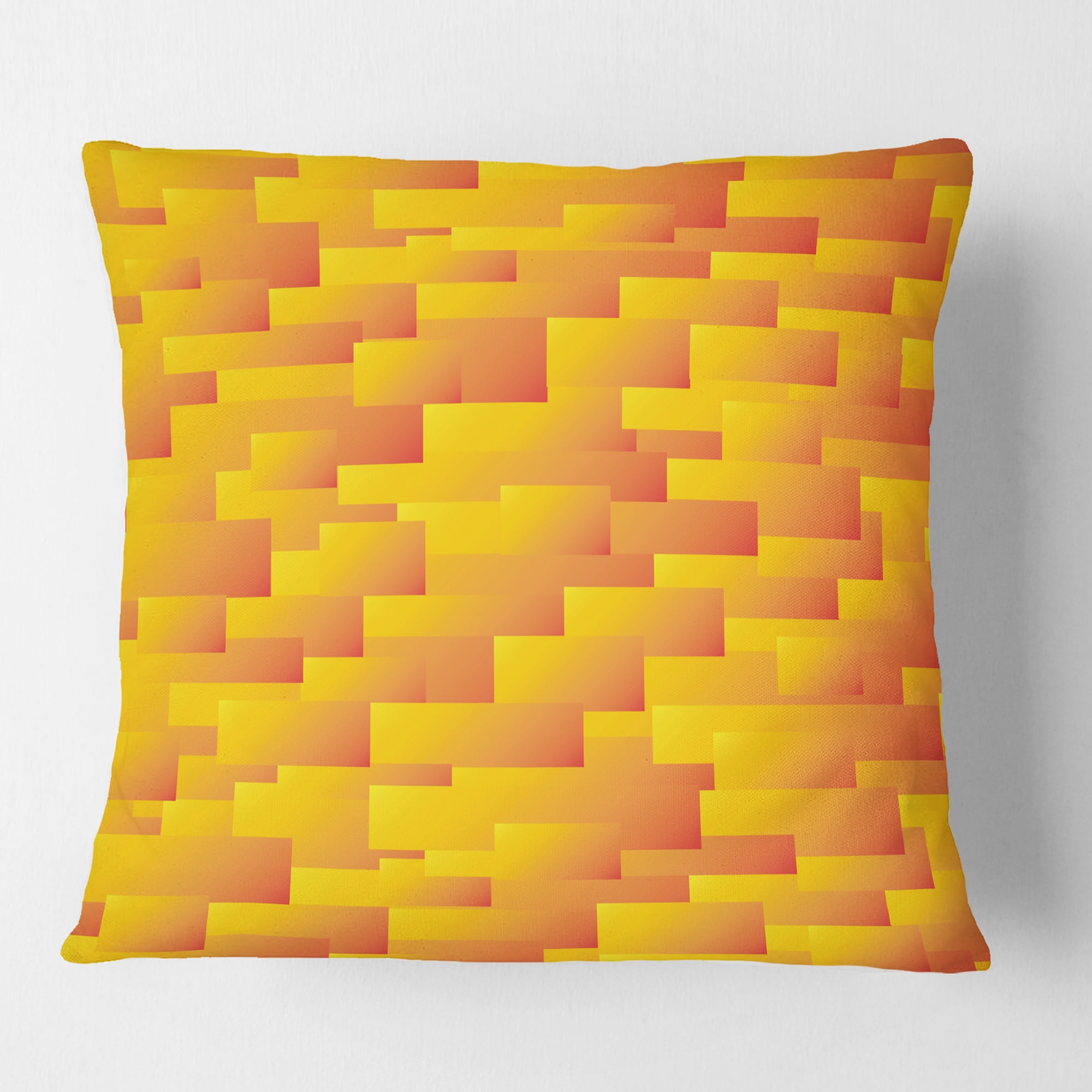 Designart Retro Square Design VIII' Mid-Century Modern Throw Pillow - 16x16