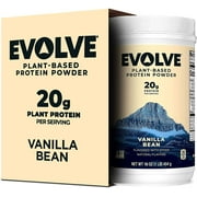 Evolve Plant Based Protein Powder, Ideal Vanilla, 20g Protein, 1 Pound