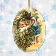 thumbnail image 6 of Father Santa Victorian Style Ceramic Christmas Ornament Bundle, 6 of 7