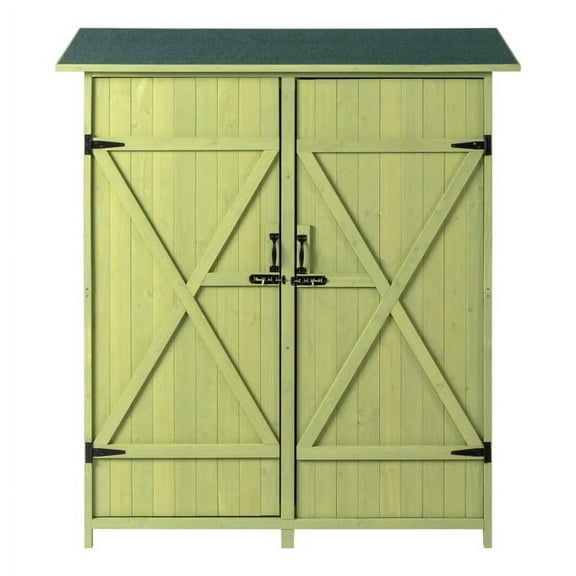 Fir Wood Shed Garden Storage Shed Green