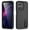 Black + Black, variant on For Motorola Moto G 5G 2026 6.7” Case Kickstand Durable 3-Layer Military Grade Protective Case Hybrid Silicone Heavy Duty Rugged Shockproof Screen Lip Raised Protection,Rose Red+Cyan