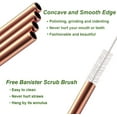 thumbnail image 4 of 4PCS Reusable Metal Straws, 10.4" Stainless Steel Straws with Bag and Cleaning Brush for 20/30 Oz for Tumblers (Rose Gold), 4 of 7