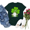 thumbnail image 5 of TSADFHJI T-Shirts en Coton pour Femmes Blanc Mode Imprimé Décontracté Col Rond Manches Courtes TG Vert, 5 of 5