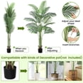 thumbnail image 2 of Artificial Palm Tree 7ft with with Realistic Leaves, 9 Adjustable Branches and 15 Trunks, Faux Palm Plant Indoor for Home Office Decor, 2 Pack, 2 of 7