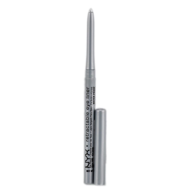 Delineador de Ojos NYX Retráctil MPE 05 Color Plateado