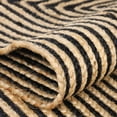 thumbnail image 6 of Superior Braided Jute Handwoven Indoor Outdoor Area Rug, 2' x 3', Black, 6 of 8