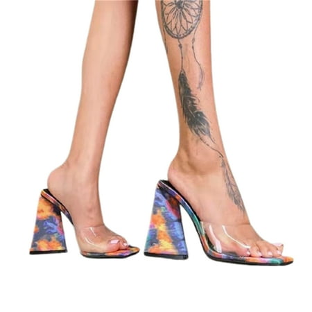

Peep Toe Slingback Ladies High Heels Sandals Casual Shoes Summer Beach Supply