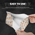 thumbnail image 5 of Lsque Cute Dog Printed Long Tissue Box Cover Holder, Facial Paper Organizer Dispenser,Triangle with Bottom Belt, PVC Leather Decorative Organizer, 5 of 9