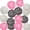 White-pink-grey, variant on ATJIA Christmas Wicker Rattan Balls Decorative Balls Garden Wedding Party Coffee Table Decoration Craft Home Decor(2Inch,12/15pcs)