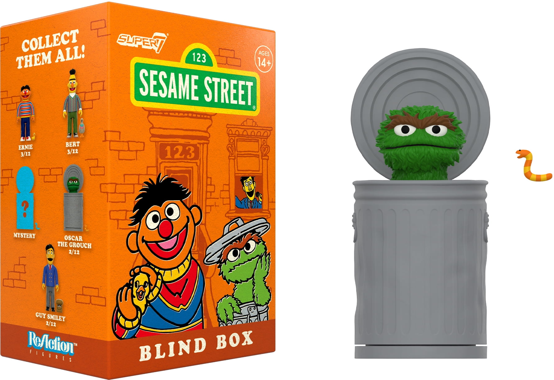 Super7 - Sesame Street - Reaction Blind Box Wv3 - 12pc Flat